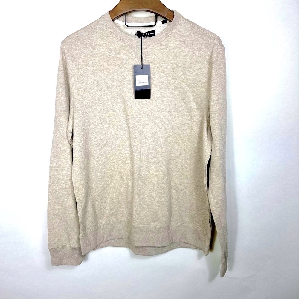 FiveFour Cabot Sweatshirt in Heather Grey Taupe XL NWT